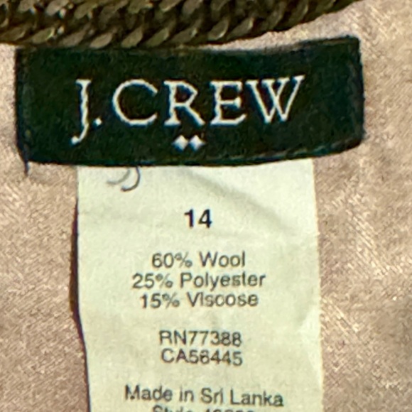 J. Crew wool blend pea coat, caramel
colour, size 14 - Picture 6 of 7